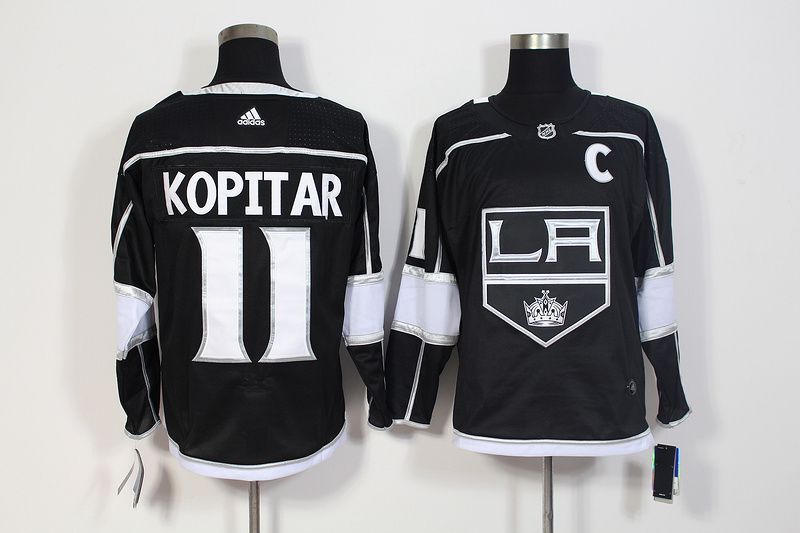 Men Los Angeles Kings #11 Kopitar Black Hockey Stitched Adidas NHL Jerseys